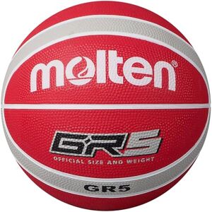 Molten GR Premium Rubber Basketball Indoor/Outdoor Play Durable Pro Pebble Grip Texture Reaction Training Size 5 For Boys age 7, 8, 9, 10 & 11, Girls age 12 & 13 Red & Silver Molten GR Premium Rubber Basketball Indoor/Outdoor Play Durable Pro Pebble Grip Texture Reaction Training Size 5 For Boys age 7, 8, 9, 10 & 11, Girls age 12 & 13 Red & Silver