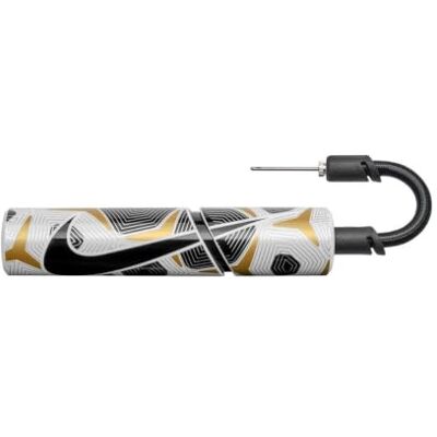 Nike Essential Ball Pump, air pump for football, basketball, handball, sports ball pump, compact portable ball inflator, training accessory, White/Black/White, One Size Nike Essential Ball Pump, air pump for football, basketball, handball, sports ball pump, compact portable ball inflator, training accessory, White/Black/White, One Size