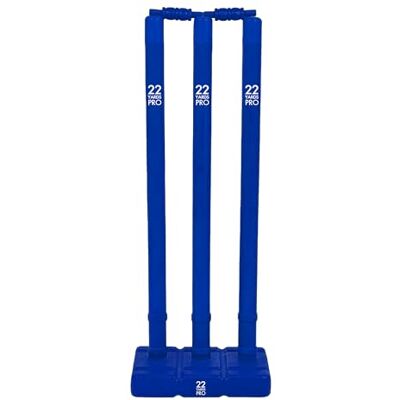 22YardsPro Cricket Stumps with Base – Durable Plastic Cricket Wickets Set with Bails, High Visibility Training Stumps for Practice, Nets & Matches 22YardsPro Cricket Stumps with Base – Durable Plastic Cricket Wickets Set with Bails, High Visibility Training Stumps for Practice, Nets & Matches