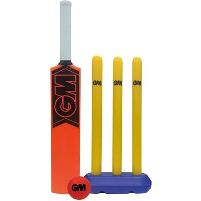Gunn & Moore GM Opener Cricket Set Bat, Ball & Wicket Stumps Moulded Plastic All-Weather for Player Height 103-128cm Gunn & Moore GM Opener Cricket Set Bat, Ball & Wicket Stumps Moulded Plastic All-Weather for Player Height 103-128cm