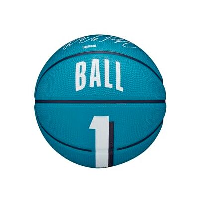 Wilson Basketball, NBA Player Icon Mini, LaMelo Ball, Charlotte Hornets, Outdoor and Indoor Wilson Basketball, NBA Player Icon Mini, LaMelo Ball, Charlotte Hornets, Outdoor and Indoor