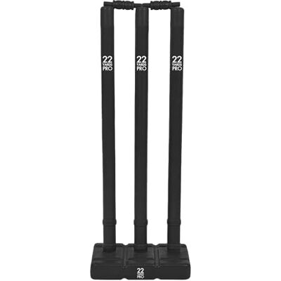 22YardsPro Cricket Stumps with Base – Durable Plastic Cricket Wickets Set with Bails, High Visibility Training Stumps for Practice, Nets & Matches 22YardsPro Cricket Stumps with Base – Durable Plastic Cricket Wickets Set with Bails, High Visibility Training Stumps for Practice, Nets & Matches
