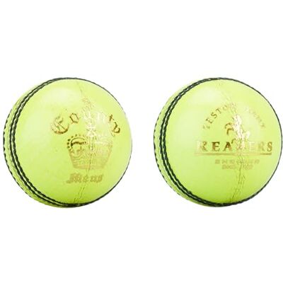 Readers - County Crown - Yellow - 5.5oz - Cricket ball Readers - County Crown - Yellow - 5.5oz - Cricket ball