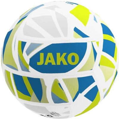 JAKO Iconic Mini Ball, White/ Blue/Neon Yellow, 1 JAKO Iconic Mini Ball, White/ Blue/Neon Yellow, 1