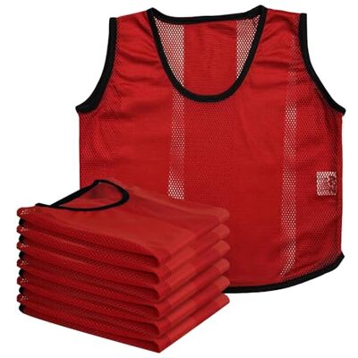 A2Z 6 Pack Training Bib Sports Vests Comfortable Breathable Football Baseball Hockey Cricket Volleyball Rugby Sports Bibs for Adult A2Z 6 Pack Training Bib Sports Vests Comfortable Breathable Football Baseball Hockey Cricket Volleyball Rugby Sports Bibs for Adult