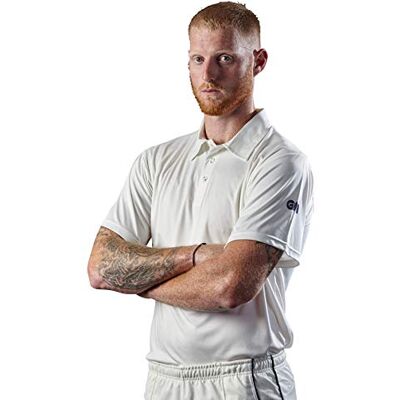 Gunn And Moore - Maestro Cricket - Junior - White - Polo shirt Gunn And Moore - Maestro Cricket - Junior - White - Polo shirt