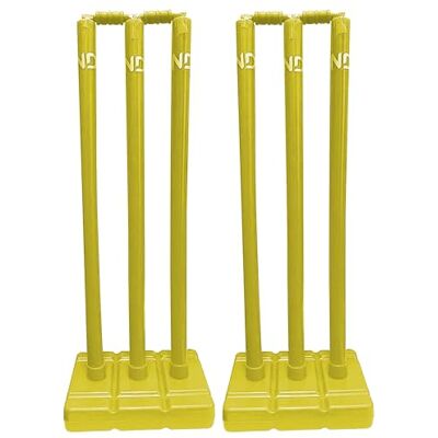 22YardsPro 22YARDPRO Cricket Stumps with Base – Heavy Duty Plastic Cricket Wickets with Bails, Stable Cricket Stump Set for Practice, Training, Backyard & Nets 22YardsPro 22YARDPRO Cricket Stumps with Base – Heavy Duty Plastic Cricket Wickets with Bails, Stable Cricket Stump Set for Practice, Training, Backyard & Nets