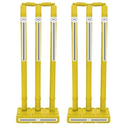 ND Sports Wicket Stumps with Bail, Durable, Lightweight Portable Cricket Set for All Surfaces Indoor & Outdoor Use Includes Mesh Carry Bag ND Sports Wicket Stumps with Bail, Durable, Lightweight Portable Cricket Set for All Surfaces Indoor & Outdoor Use Includes Mesh Carry Bag