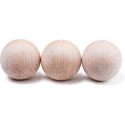 ACE HOCKEY Swedish Stickhandling Balls Wooden Balls for Stickhandling Unfinished Hardwood No-Bounce Floorball Training Equipment Hockey Training Balls for Street Hockey 2-Inch Diameter 3-Pack ACE HOCKEY Swedish Stickhandling Balls Wooden Balls for Stickhandling Unfinished Hardwood No-Bounce Floorball Training Equipment Hockey Training Balls for Street Hockey 2-Inch Diameter 3-Pack