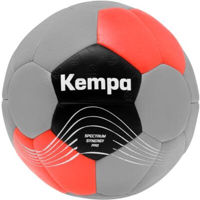 Kempa Spectrum Synergy Pro, Adults Handball ball, gris froid/rouge chaud, 2 - Kempa Spectrum Synergy Pro, Adults Handball ball, gris froid/rouge chaud, 2 -