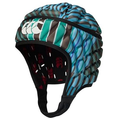 Canterbury Adult Unisex Raze Rugby Full Coverage, Soft-Edged Chin, Foam Padding Headguard, Bright White/Deep Mint, M Canterbury Adult Unisex Raze Rugby Full Coverage, Soft-Edged Chin, Foam Padding Headguard, Bright White/Deep Mint, M