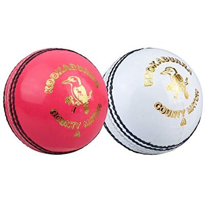 Kookaburra County Match Cricket Ball 5.5oz, Pink, Mens Kookaburra County Match Cricket Ball 5.5oz, Pink, Mens