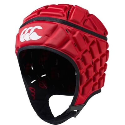 Canterbury CCC Rugby Raze Headguard, Scrum Cap, Full Coverage, Soft-Edged Chin Strap, Designed Holes Aid Ventilation, Foam Padding,Flag Red,L Canterbury CCC Rugby Raze Headguard, Scrum Cap, Full Coverage, Soft-Edged Chin Strap, Designed Holes Aid Ventilation, Foam Padding,Flag Red,L