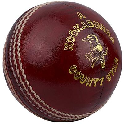 KOOKABURRA - County Star - Red - 4.75oz - Cricket Ball KOOKABURRA - County Star - Red - 4.75oz - Cricket Ball