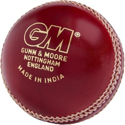 Gunn & Moore GM Cricket Ball, Maestro Grade 1 County Match, Hand Stitched Waxed Leather 78-80 Seam Stitches, Junior & Senior Sizes, Red, White or Pink Gunn & Moore GM Cricket Ball, Maestro Grade 1 County Match, Hand Stitched Waxed Leather 78-80 Seam Stitches, Junior & Senior Sizes, Red, White or Pink