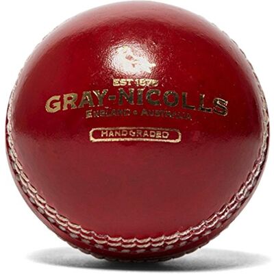 Gray-Nicolls Crest Academy Cricket Ball, Red, Senior Gray-Nicolls Crest Academy Cricket Ball, Red, Senior
