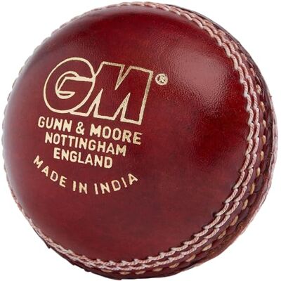 Gunn & Moore GM Cricket Ball Catalyst Grade 2 Hand Stitched Waxed Leather 58-60 Seam Stitches Junior 4.69-5.06 Ounces Red Gunn & Moore GM Cricket Ball Catalyst Grade 2 Hand Stitched Waxed Leather 58-60 Seam Stitches Junior 4.69-5.06 Ounces Red