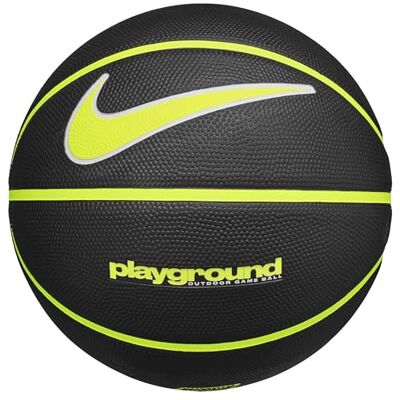 Nike Everyday Playground Basketball 8P – Outdoor Street Basketball Ball – Durable Recreational Basketball – Delivered Deflated, Black/Volt/White/Volt, 5 Nike Everyday Playground Basketball 8P – Outdoor Street Basketball Ball – Durable Recreational Basketball – Delivered Deflated, Black/Volt/White/Volt, 5