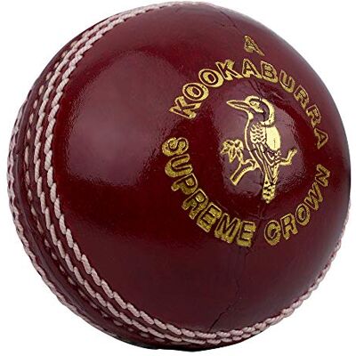 Kookaburra Supreme Crown Cricket Ball 4.75oz, Red, Youths Kookaburra Supreme Crown Cricket Ball 4.75oz, Red, Youths