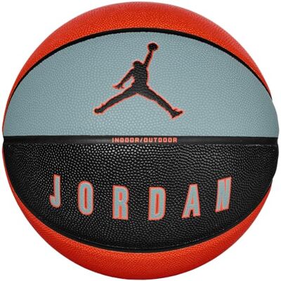 Nike Jordan Ultimate 2.0 Basketball 8P Indoor Outdoor Basketball Ball Performance Training Basketball Delivered Deflated, Aviator Grey/Black/Black/Total Orange, 7 Nike Jordan Ultimate 2.0 Basketball 8P Indoor Outdoor Basketball Ball Performance Training Basketball Delivered Deflated, Aviator Grey/Black/Black/Total Orange, 7