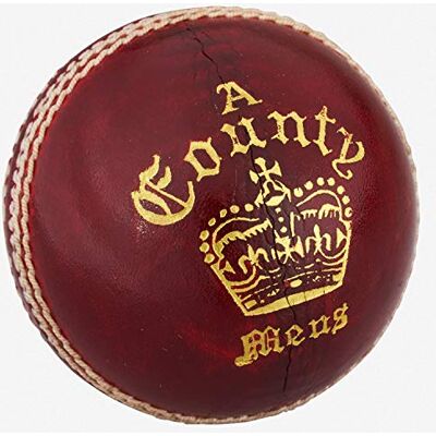 Readers County Crown 'A' Cricket Ball 4.75oz, Red, Youths Readers County Crown 'A' Cricket Ball 4.75oz, Red, Youths