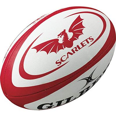 Gilbert Official Scarlets Pro 12 League Durable Rugby Replica Balls Size 4 & 5 Gilbert Official Scarlets Pro 12 League Durable Rugby Replica Balls Size 4 & 5