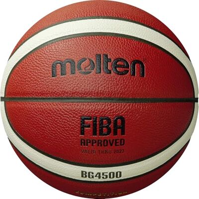 Molten 4500 Premium Leather Basketball (6) (Tan/White) Molten 4500 Premium Leather Basketball (6) (Tan/White)