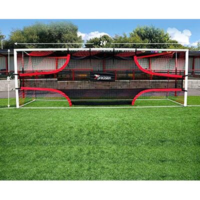Precision Training Football Soccer Target Practice Training Shot Goal Net 24'x8',one size,black,K-REY-TRN020 Precision Training Football Soccer Target Practice Training Shot Goal Net 24'x8',one size,black,K-REY-TRN020