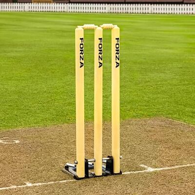 FORZA Spring Back Cricket Stumps – Freestanding Wicket Set 28in Regulation Training Stumps with Cast Iron Base & Auto-Return Springs FORZA Spring Back Cricket Stumps – Freestanding Wicket Set 28in Regulation Training Stumps with Cast Iron Base & Auto-Return Springs