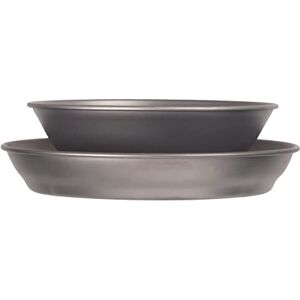 Lifeventure Superlight Titanium Plate and Bowl Set with Storage Pouch – Ultra Lightweight Ideal for Camping Or Travel, Silver Lifeventure Superlight Titanium Plate and Bowl Set with Storage Pouch – Ultra Lightweight Ideal for Camping Or Travel, Silver