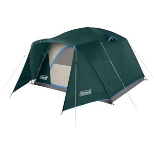 Coleman Skydome Tent with Full-Fly Weather Vestibule, 4/6 Person Weatherproof Tent Sets Up in 5 Mins, Rainfly & Carry Bag Included, 20% More Headroom Than Traditional Tents Coleman Skydome Tent with Full-Fly Weather Vestibule, 4/6 Person Weatherproof Tent Sets Up in 5 Mins, Rainfly & Carry Bag Included, 20% More Headroom Than Traditional Tents