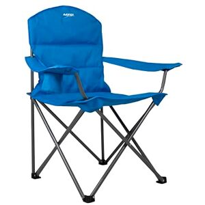 Vango Goliath X-Large Padded Camping Chair for Adults, Extra Wide Seat with Insulated Drinks Holder, Folding Garden Chair for Outdoors, Fishing, Beach, Blue Vango Goliath X-Large Padded Camping Chair for Adults, Extra Wide Seat with Insulated Drinks Holder, Folding Garden Chair for Outdoors, Fishing, Beach, Blue