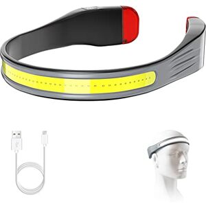SUTOUG LED Headlamp, Rechargeable Headlamps with 230° Wide Beam Lightweight Head Lamp and Red Tail Light to Wear with 3 Lighting Modes Head Flashlight for Adults for Running, Hiking, Outdoors, Grey SUTOUG LED Headlamp, Rechargeable Headlamps with 230° Wide Beam Lightweight Head Lamp and Red Tail Light to Wear with 3 Lighting Modes Head Flashlight for Adults for Running, Hiking, Outdoors, Grey