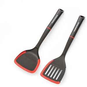 Morphy Richards 869001 Slotted and Solid Turner Set, Nylon, Black Morphy Richards 869001 Slotted and Solid Turner Set, Nylon, Black