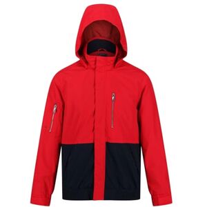 Regatta Mens Feelding Waterproof Jacket True Red/navy L Regatta Mens Feelding Waterproof Jacket True Red/navy L