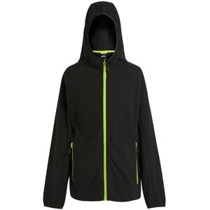 Regatta Navigate Full Zip Fleece - Lightweight, Hooded, Black/Lime Green - Mens Regatta Navigate Full Zip Fleece - Lightweight, Hooded, Black/Lime Green - Mens