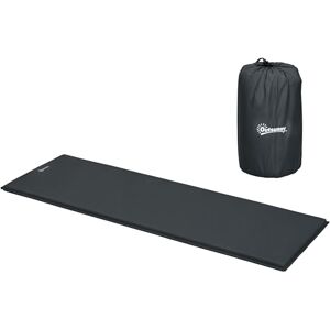 Outsunny Self-Inflating Camping Mat Sleeping Pad, 5cm Thick Single Air Mattress with Carry Bag for Hiking, Camping, Travel, 200 x 65cm, Grey Outsunny Self-Inflating Camping Mat Sleeping Pad, 5cm Thick Single Air Mattress with Carry Bag for Hiking, Camping, Travel, 200 x 65cm, Grey