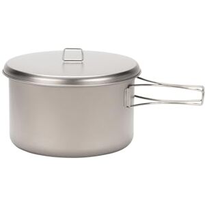 Snow Peak Titanium Cook & Save, Grey, 2 litres, ultralightweight cooking pot with titanium lid, for camping & outdoors, with additional plastic lid for storage and mesh carry sack Snow Peak Titanium Cook & Save, Grey, 2 litres, ultralightweight cooking pot with titanium lid, for camping & outdoors, with additional plastic lid for storage and mesh carry sack