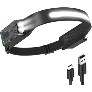 Diboniur Head Torch Rechargeable,Running Head Torch with 8 Lighting Modes,340° Wide Angle Head Torches LED Super Bright Rechargeable with Motion Sensor,IPX4 Waterproof Lumilight Head torch for Camping Diboniur Head Torch Rechargeable,Running Head Torch with 8 Lighting Modes,340° Wide Angle Head Torches LED Super Bright Rechargeable with Motion Sensor,IPX4 Waterproof Lumilight Head torch for Camping
