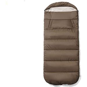 GFJTJAO Sleeping Bag Autumn and Winter Outdoor Tent Cotton Sleeping Bag Can Be Hand Camping Road Trip Warm Portable Spliced Wide Sleeping Bag(Brown) GFJTJAO Sleeping Bag Autumn and Winter Outdoor Tent Cotton Sleeping Bag Can Be Hand Camping Road Trip Warm Portable Spliced Wide Sleeping Bag(Brown)
