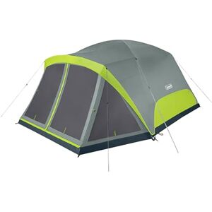 Coleman Skydome 8 Person Camping Tent with Screen Room Rock Grey Coleman Skydome 8 Person Camping Tent with Screen Room Rock Grey