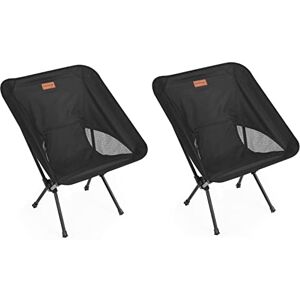 Rainberg Ultra Lightweight Camping Chair, Folding Chair, Camping Chairs for Adults, Foldable Garden Outdoor Picnic BBQ Chairs. (Pack of 2, Black) Rainberg Ultra Lightweight Camping Chair, Folding Chair, Camping Chairs for Adults, Foldable Garden Outdoor Picnic BBQ Chairs. (Pack of 2, Black)