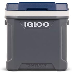 IGLOO Maxcold 62 Roller Cool Box, 58 Litres, Grey Large, Robust Cool Box for Camping, Work, Leisure and Festivals IGLOO Maxcold 62 Roller Cool Box, 58 Litres, Grey Large, Robust Cool Box for Camping, Work, Leisure and Festivals