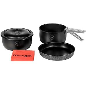 Trangia Tundra 3 Non-Stick Cook Set, Handle and Carry Bag for Gas Stoves Trangia Tundra 3 Non-Stick Cook Set, Handle and Carry Bag for Gas Stoves