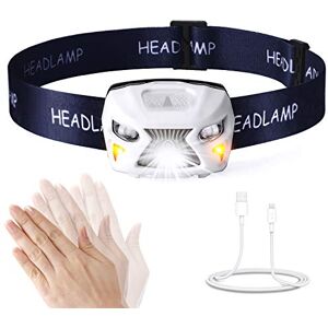 BESTSUN Headlamp Rechargeable USB Headlight Head Torch with One Bright White and Two Red Lights Led Head Lantern for Dog Walking, Running and Camping BESTSUN Headlamp Rechargeable USB Headlight Head Torch with One Bright White and Two Red Lights Led Head Lantern for Dog Walking, Running and Camping