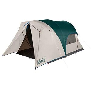 Coleman Cabin Camping Tent with Weatherproof Screen Room 4 Person Cabin Tent with Enclosed Screened Porch, Evergreen Coleman Cabin Camping Tent with Weatherproof Screen Room 4 Person Cabin Tent with Enclosed Screened Porch, Evergreen