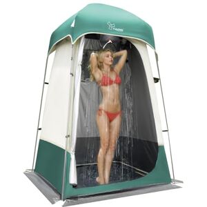 Vidalido Outdoor Shower Tent Changing Room Privacy Portable Camping Shelters (White+Green) Vidalido Outdoor Shower Tent Changing Room Privacy Portable Camping Shelters (White+Green)