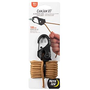 Nite Ize NCJSA-29-R3 Aluminum Tie Down Mechanism with Carabiner, Black Nite Ize NCJSA-29-R3 Aluminum Tie Down Mechanism with Carabiner, Black