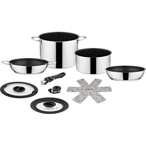 Brunner 0804033N Stainless Steel Popote Cookware, Academy High NG 7+1 Diámetro 22, Suitable for Gas Brunner 0804033N Stainless Steel Popote Cookware, Academy High NG 7+1 Diámetro 22, Suitable for Gas