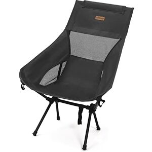 Rainberg Ultra Lightweight High Back Camping Chair, Folding Chair, Camping Chairs for Adults, Foldable Garden Outdoor Picnic BBQ Chairs. (Pack of 1, Black) Rainberg Ultra Lightweight High Back Camping Chair, Folding Chair, Camping Chairs for Adults, Foldable Garden Outdoor Picnic BBQ Chairs. (Pack of 1, Black)
